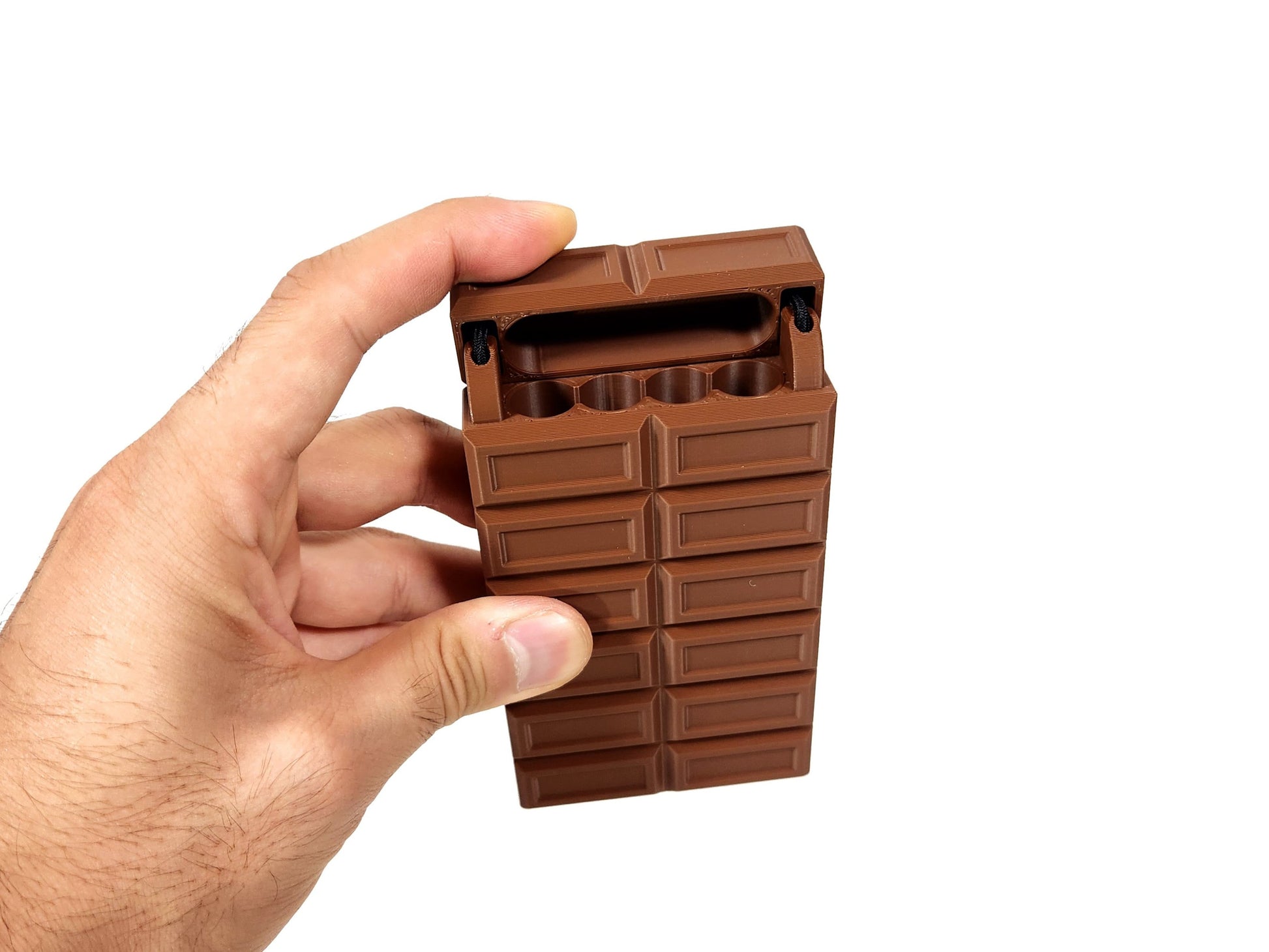 Chocolate Bar Case open