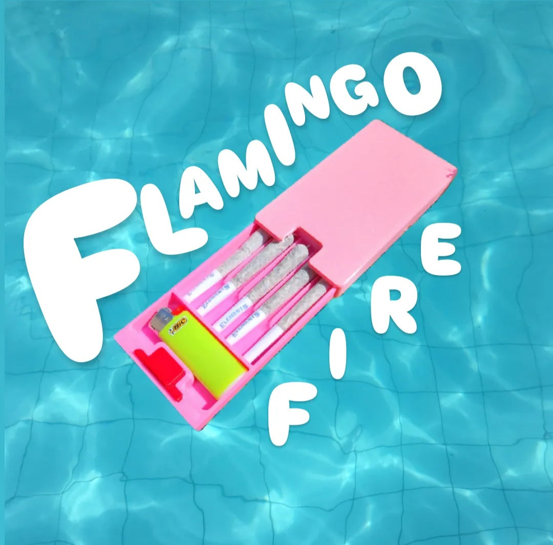 Flamingo Fire Lighter Joint Case